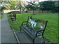 War memorial bench