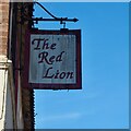 The sign of The Red Lion