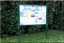 TM2749 : Notice Board on Melton Hill by Geographer