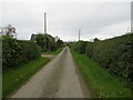 Minor road approaching Lochton Farm Cottages