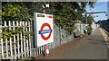 Amersham tube station roundel