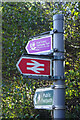 Footpath signs at Whitehough