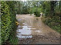 Floodwaters on Cound Brook, Boreton, Shropshire