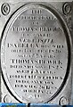 NZ0863 : Ovingham, St. Mary the Virgin's Church: Original Bewick memorial plaque by Michael Garlick