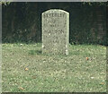 Modern Milestone by the B1248, Tibthorpe