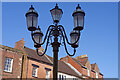 SJ9856 : Leek Market Place - lamp standard by Stephen McKay