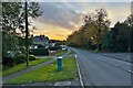 Sun setting on Badby Road West