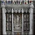 Crediton, Holy Cross Church: The 1926 Fellowes Prynne reredos behind the high altar