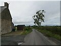 Minor road at Jardinefield Cottages