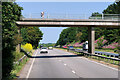 SW7143 : Bridge over the A30 at Radnor by David Dixon
