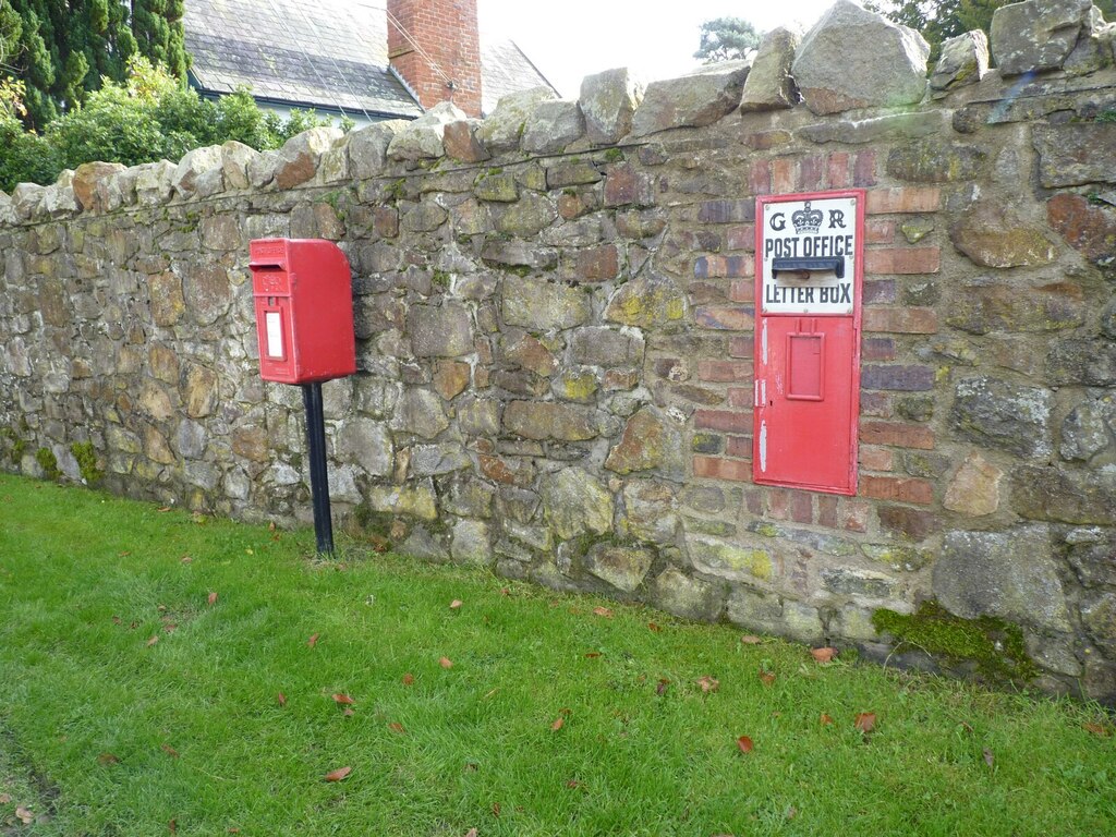 Old and new post boxes, The Green,... © Jeff Gogarty :: Geograph ...