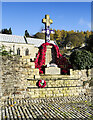 Stanhope war memorial on 11 November 2023