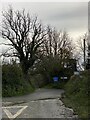 Crossroads near Maes-y-Dderwen