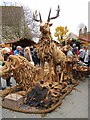 SU4829 : Stag at the Winchester Cathedral Christmas Market by Roy Hughes