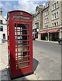 SZ0378 : Call box on the High Street by Mr Ignavy