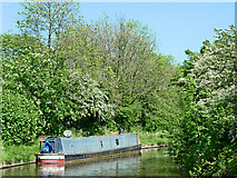 SJ9106 : Moored narrowboat near Coven in Staffordshire by Roger  D Kidd