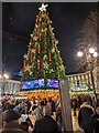 SP0686 : Christmas tree at Birmingham's Frankfurt Christmas Market by Roy Hughes