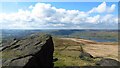 SE0110 : Castleshaw Upper & Lower Reservoirs as seen from Standedge by Colin Park