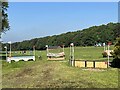 SJ9524 : Cross-country obstacles at Stafford Horse Trials by Jonathan Hutchins