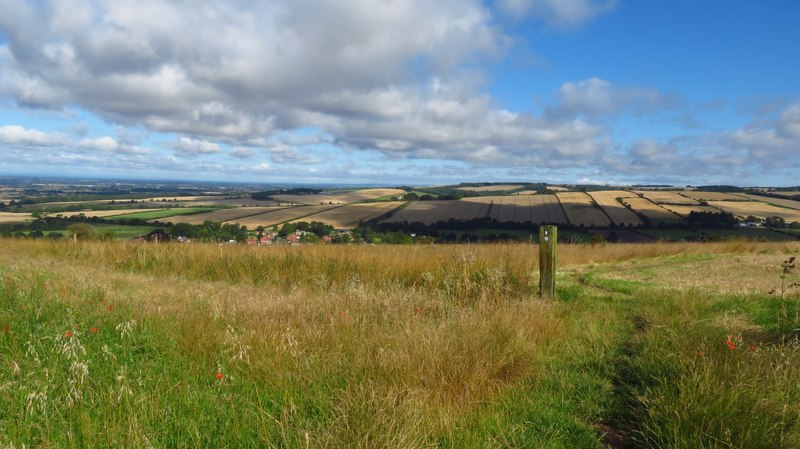 On Yorkshire Wolds Way - path turning... © Colin Park :: Geograph ...