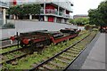 View of a low loader on the Bristol Harbour Railway