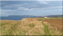 SZ4678 : On IOW Coast Path - west of Whale Chine by Colin Park