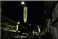 TQ2781 : View of Christmas lights on the lamp posts on Kendal Street by Robert Lamb