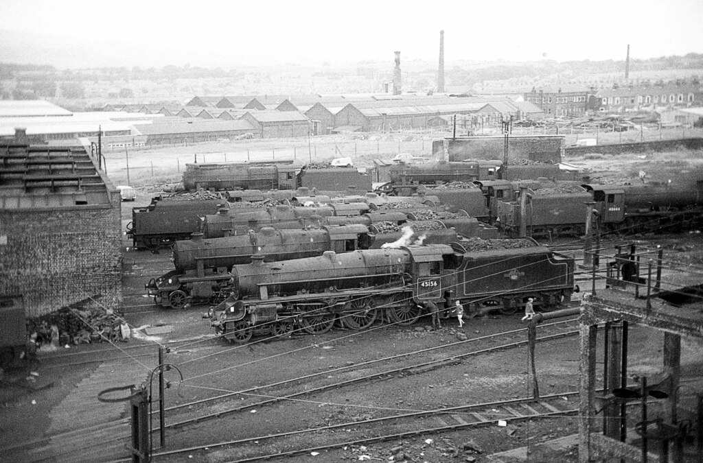 Rose Grove Shed and yard from Coaling... © Martin Tester :: Geograph ...