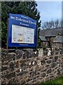 ST4391 : Welcome to St Dubritius Church Llanvaches by Jaggery