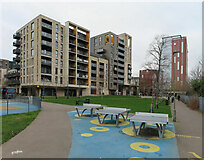 TQ2189 : Ping-pong tables, Colindale Park by David Hawgood