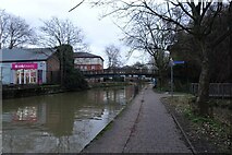 SK5639 : Footbridge over the Nottingham Canal by DS Pugh