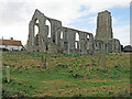 TM5281 : Covehithe: the ruins of St Andrew's - north side by John Sutton