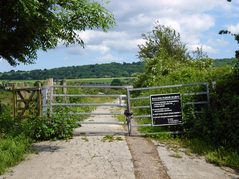 Gate on Marsh Road, Halling © Robin Webster :: Geograph Britain and Ireland