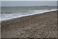SZ9097 : Grey shore at Aldwick, with distant view to Selsey Bill by David Martin