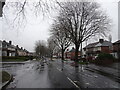 SO8895 : Rainy Warstones Road by Gordon Griffiths
