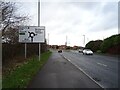 New York Road (A191) approaching roundabout