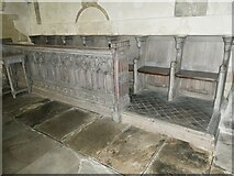 SU2771 : Holy Cross, Ramsbury: choir stalls by Basher Eyre