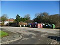 Recyling facilities behind the shops on Kentmere Avenue