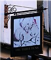 Sign for the Three Tuns public house