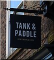 Sign for the Tank & Paddle