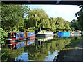 Moored boats, Grand Union Canal, Paddington Arm