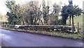 Southeast parapet of Stubb Bridge which takes Longthwaite Road over Wiza Beck