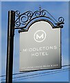 Sign for the Middletons Hotel