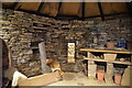 HY2318 : Skara Brae - model hut interior by N Chadwick