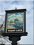SK4831 : The sign for the Trent Lock by David Lally