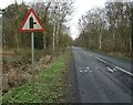 Approaching junction on The Street, Allerthorpe Common