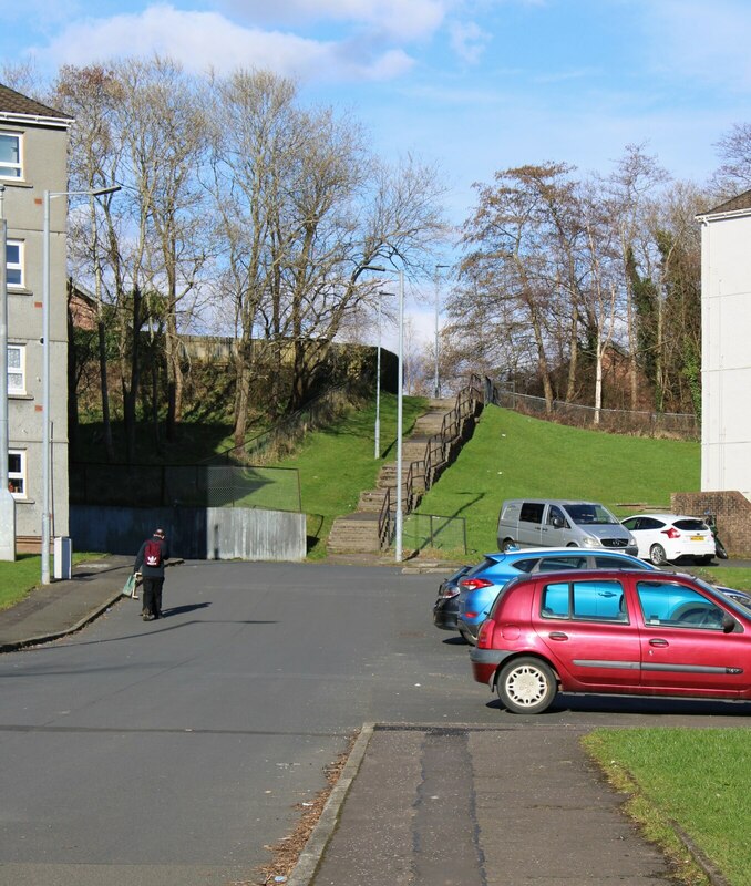 Steps up to Buchanan Road © Richard Sutcliffe :: Geograph Britain and ...