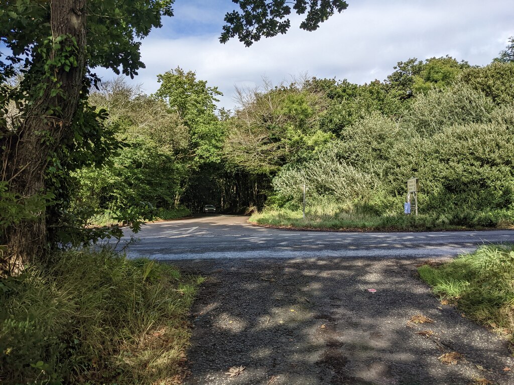 A road junction in Trelowarren... © David Medcalf :: Geograph Britain ...