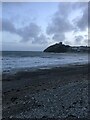 SH5037 : View to Criccieth Castle at twilight by Eirian Evans