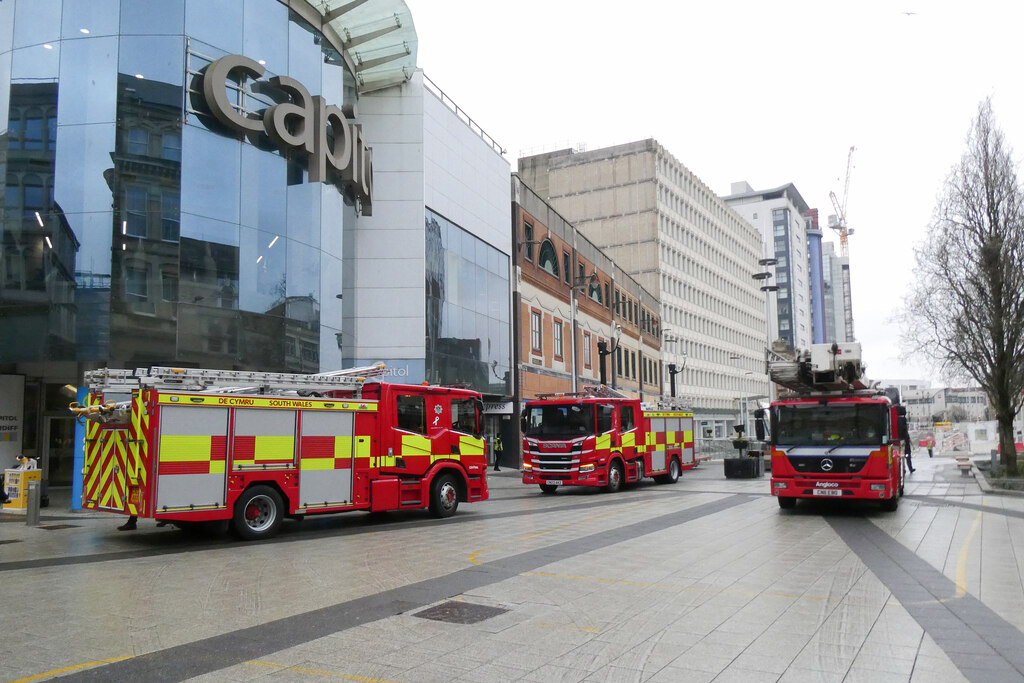 Fire-training exercise in Cardiff city... © Gareth James :: Geograph ...